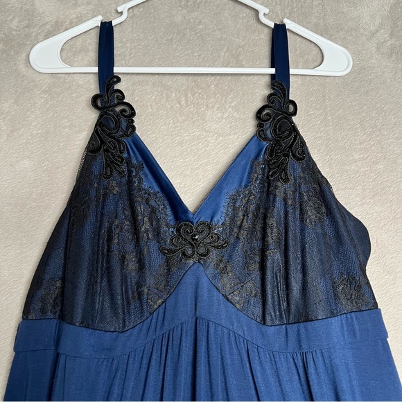 Soma Black and Blue Chemise - Picture 3 of 8